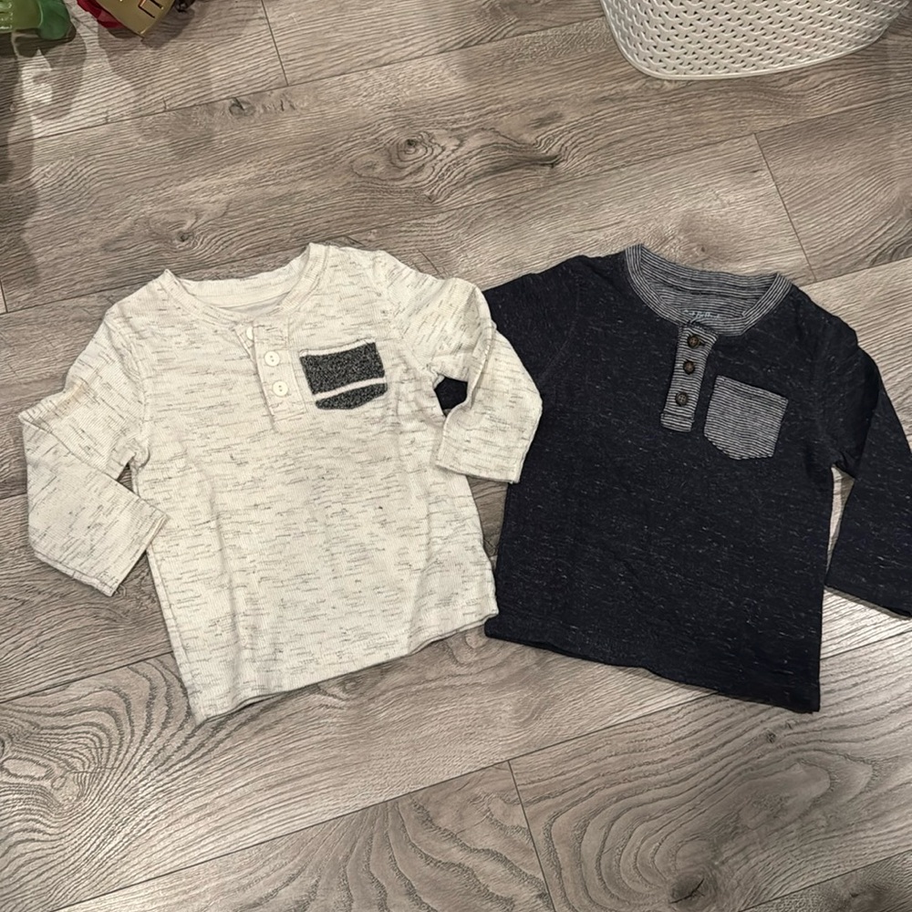 Set of 2 Long Sleeve 18M boys Shirts (cat & jack brand)